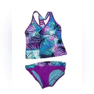 ZEROXPOSUA | GIRLS 2 PIECE FLORAL SWIM SUIT